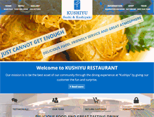 Tablet Screenshot of kushiyurestaurant.com